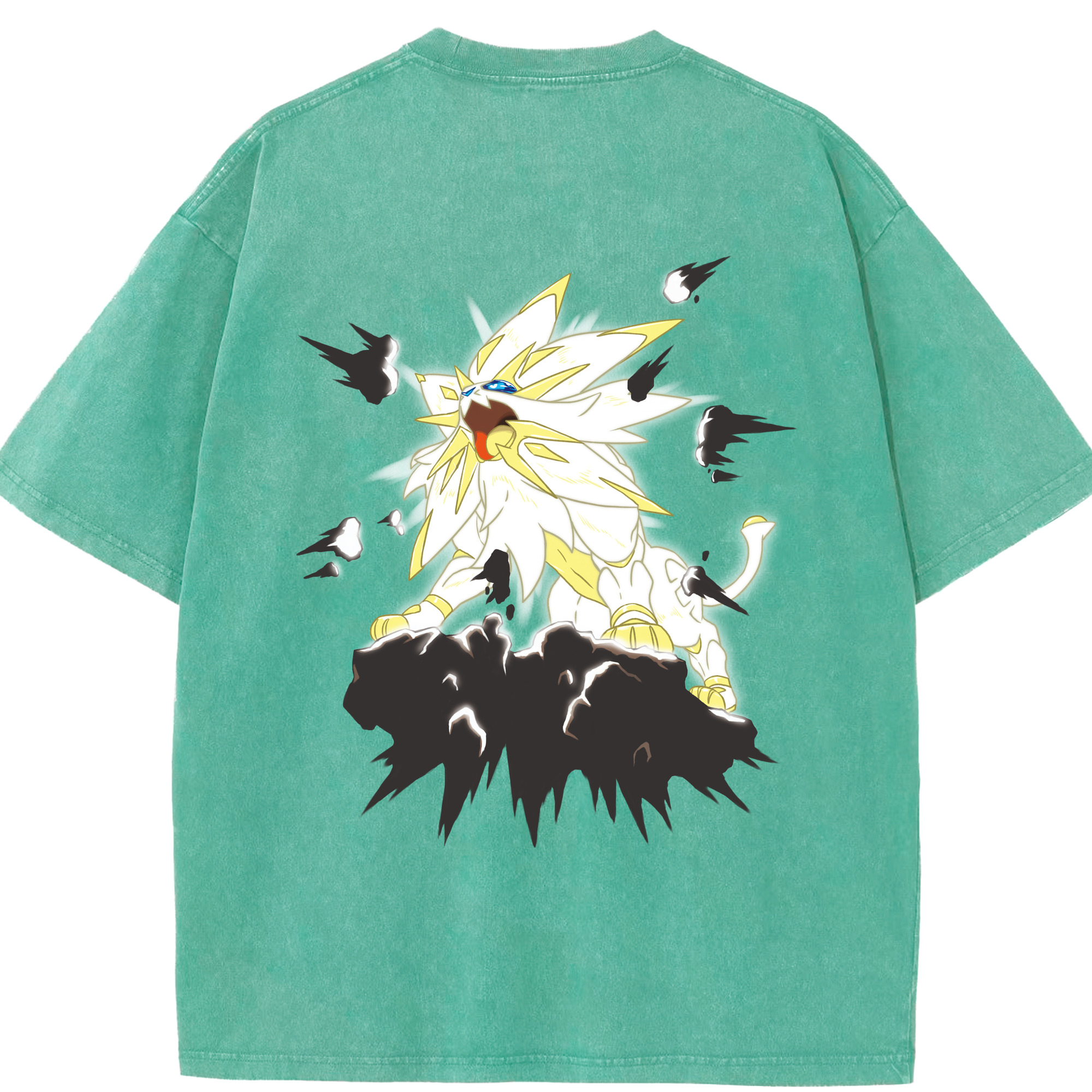（画像用） ポケットモンスター Pokémon 綿100% ヴィンテージ風 半袖Tシャツ（背面プリント）